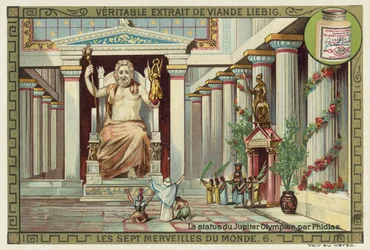 Statue des Zeus in Olympia, Griechenland, von Phidias